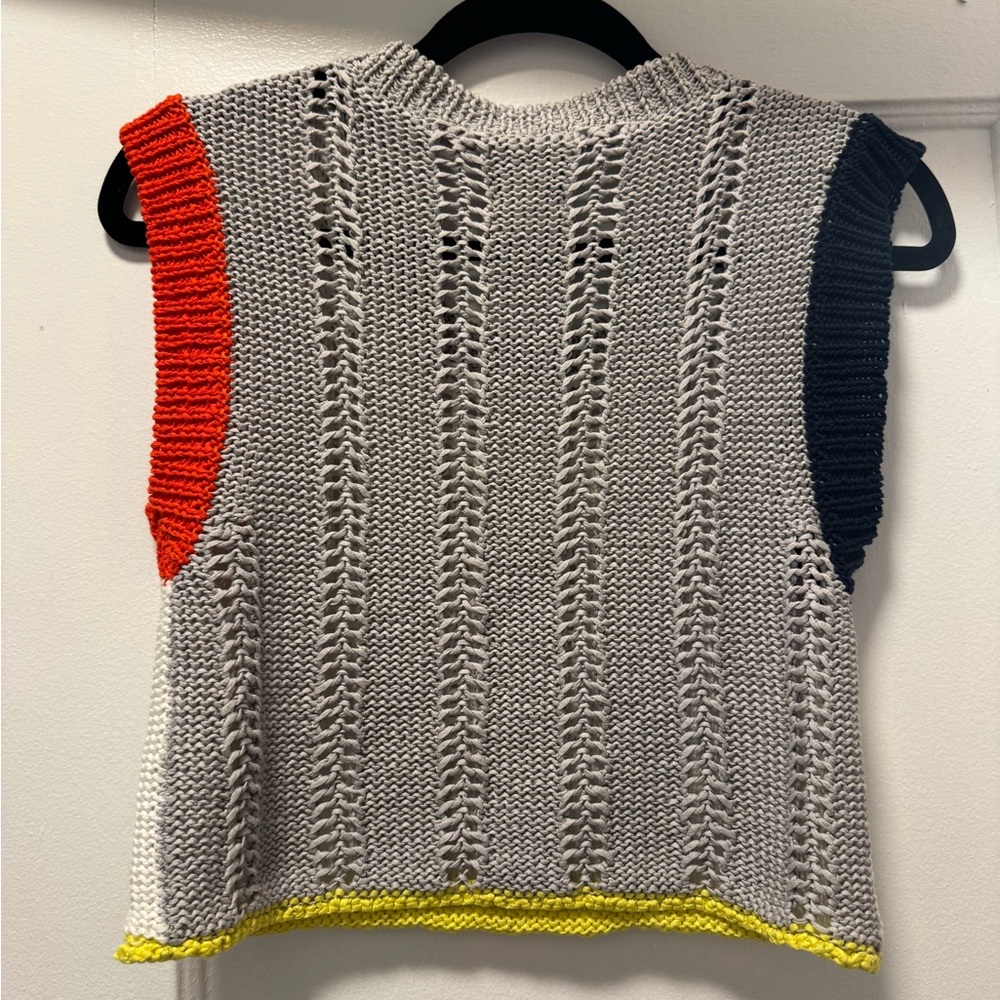 Yanyan Textured Knit Top In Cream — image 2 of 4